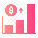 Up Bar Chart Finance Business Icon