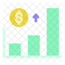 Up Bar Chart Finance Business Icon