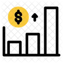 Up Bar Chart Finance Business Icon