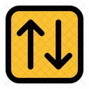 Up Down Transfer Double Icon
