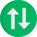 Flat Direction Up Icon