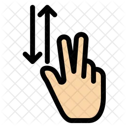 Up Down Finger  Icon