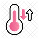 Up Down Temperature Temperature Weather Icon