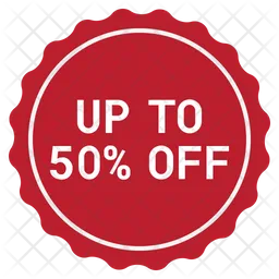 Up Fifty Percentage Discount  Icon