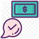 Up Front Cost Cost Message Quation Icon