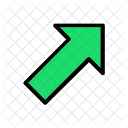 Up Right Arrow  Icon