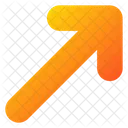 Up Right Arrow Diagonal Up Icon