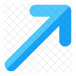 Up Right Arrow  Icon