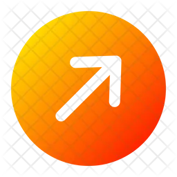 Up Right Arrow  Icon