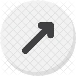 Up Right Arrow  Icon