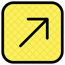 Up Right Arrow  Icon