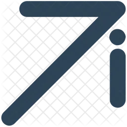 Up Right Arrow  Icon