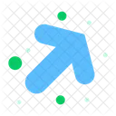 Up Right Arrow  Icon