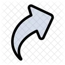 Up Right Arrow  Icon