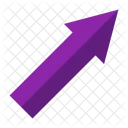 Up Right Arrow Right Icon