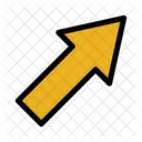 Up Rigth Arrow Pointer Right Icon