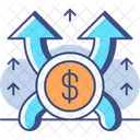 Up Selling Profit Selling Growth Icon