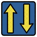 Upanddown Direction Move Icon