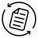 Update Datei Papier Recycling Symbol