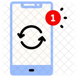 Update Notification Icon - Download in Flat Style