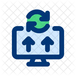 Update operating system Icon - Download in Colored Outline Style