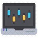Online Candle Stick Chart  Icon