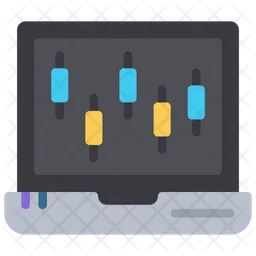 Online Candle Stick Chart  Icon