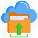 Upload Files And Folders Cloud Data Icon