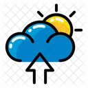 Weather Upload Cloud Icon