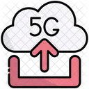 Upload 5 G Cloud Icon