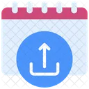 Upload Calendar Dates Icon