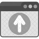 Upload Browser Interface Icon