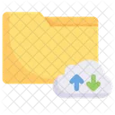 Upload And Download Data Cloud  Icon