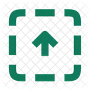 Upload Area Arrow Top Icon
