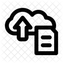 Fazer Upload De Arquivo Armazenamento Em Nuvem Aprendizagem On Line Ícone