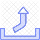Upload Arrow Duotone Line Icon Icon