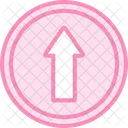 Upload Arrow Duotone Line Icon Icon