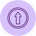 Upload Arrow Pentaglow Icon