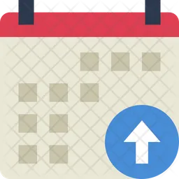 Upload Calendar  Icon