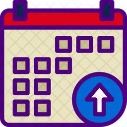 Upload Calendar  Icon