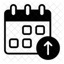 Upload Calendar Add Icon