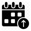 Upload Calendar Add Icon
