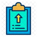 Clipboard Upload Document Icon