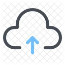 Upload Data In Cloud  Icon