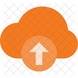 Upload data in cloud  Icon