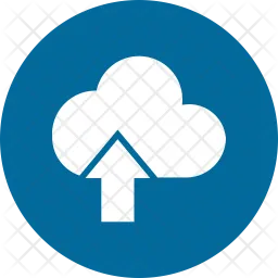 Upload data on cloud  Icon