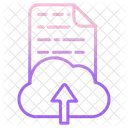 Datei Hochladen Datei Upload In Die Cloud Daten In Die Cloud Symbol