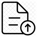 Datei Hochladen Datei Text Icon