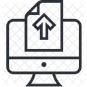 Daten Hochladen Auf Computer Hochladen Datei Hochladen Symbol