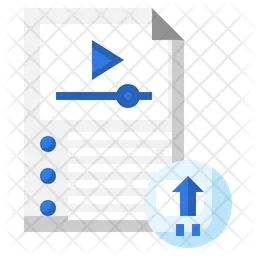 Upload de arquivo de vídeo  Ícone